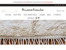 Tablet Screenshot of maisonsnomades.com